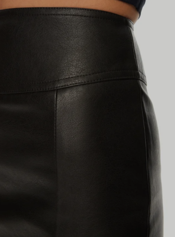 Bardot Dante Faux Leather Midi Skirt MSRP $99