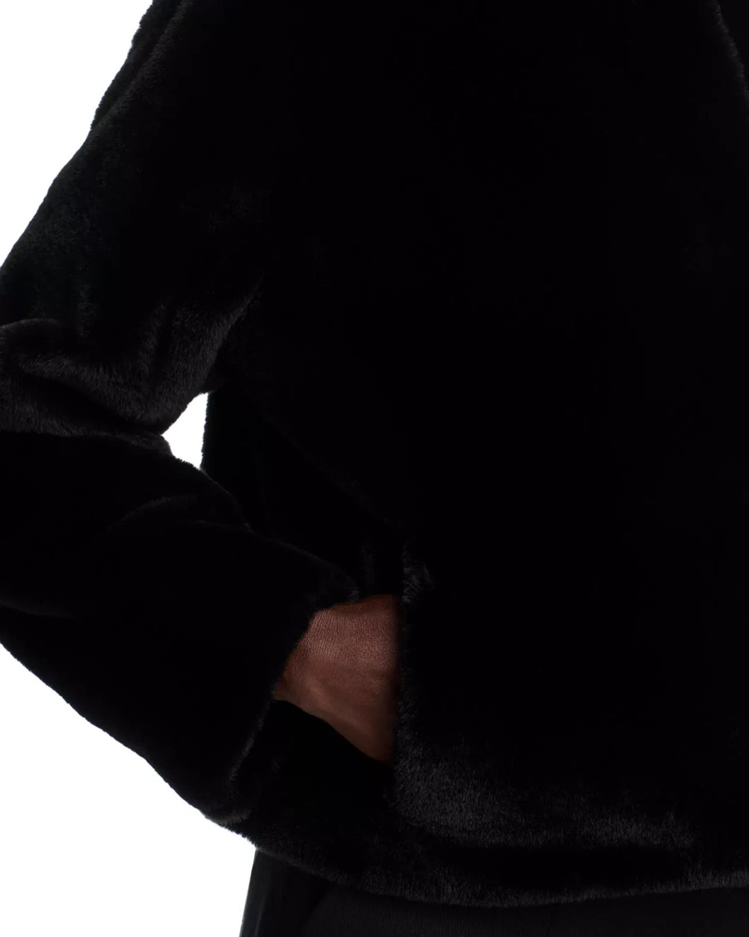 Velvet by Graham & Spencer Faux Fur Snap Front Jacket MSRP $299