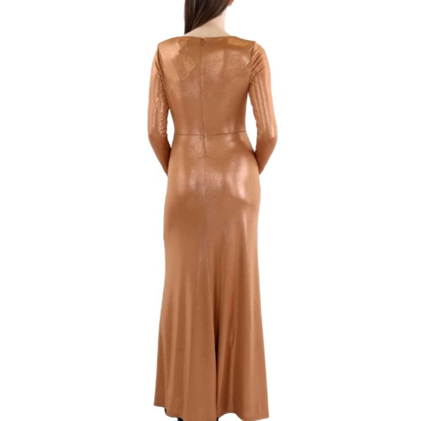 Lauren Ralph Lauren Women's Twisted Metallic Jersey Gown DGFOutlet Lauren Ralph Lauren Women's Twisted Metallic Jersey Gown DGFOutlet