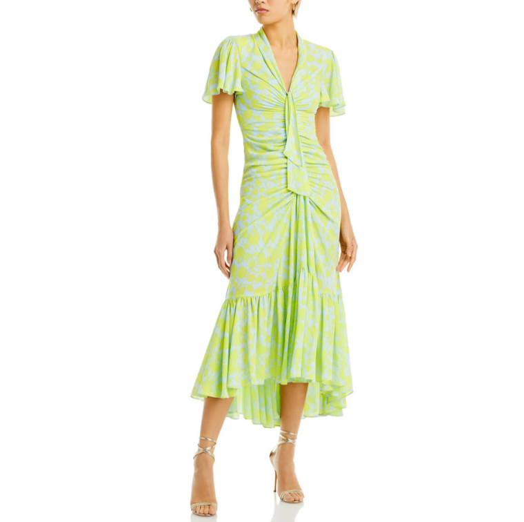 Cinq à Sept Graphic Floral Peeta Dress MSRP $495