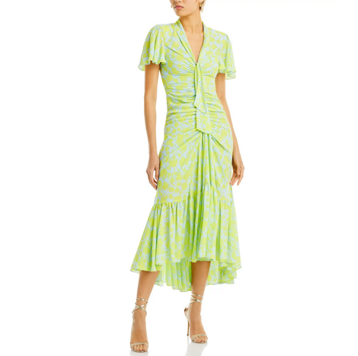 Cinq à Sept Graphic Floral Peeta Dress MSRP $495