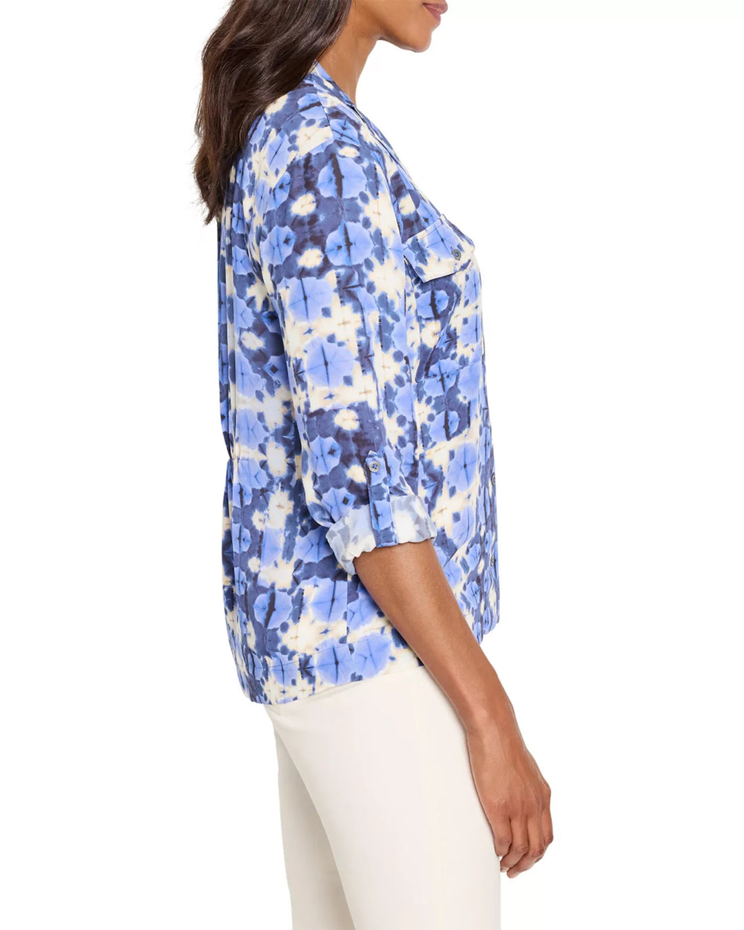Nic+Zoe Shibori Stone Shirt MSRP $158