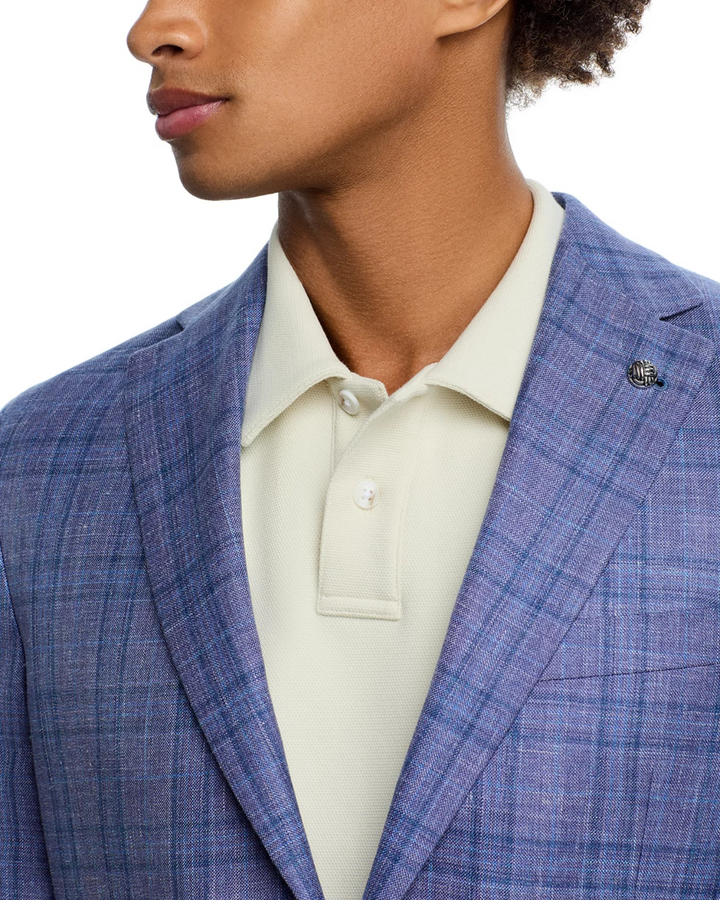 Jack Victor Loro Piana Wool Silk & Linen Fabric Regular Fit Sport Coat MSRP $998