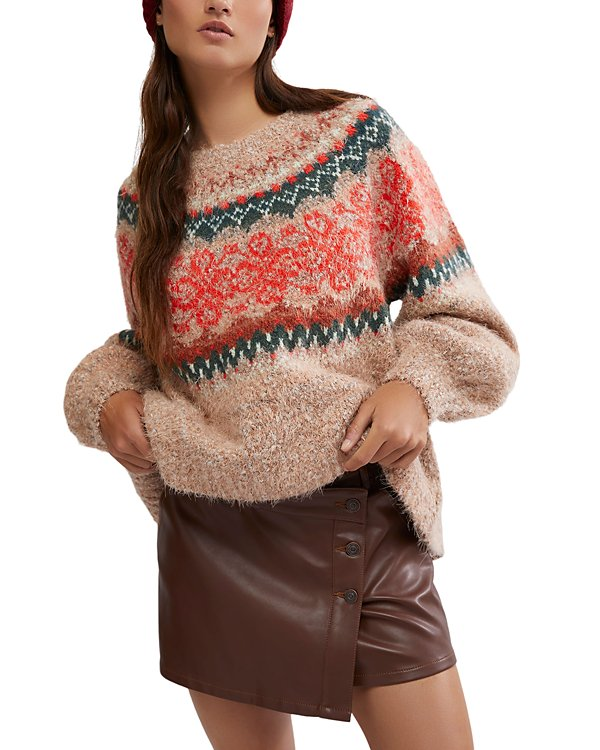 Free People Festive Frost Sweater MSRP $148