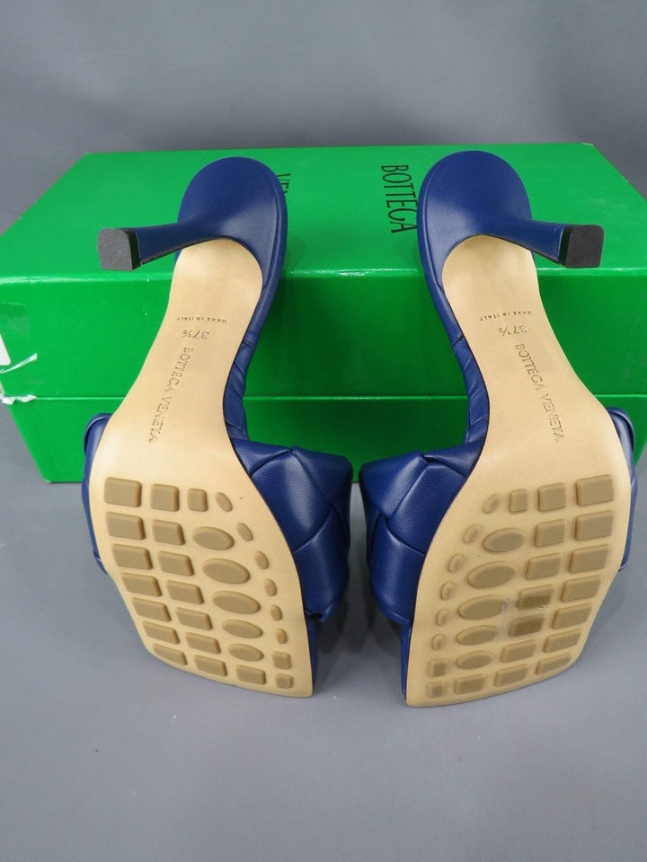 Bottega Veneta Women's Lido Woven High Heel Slide Sandals M2 353