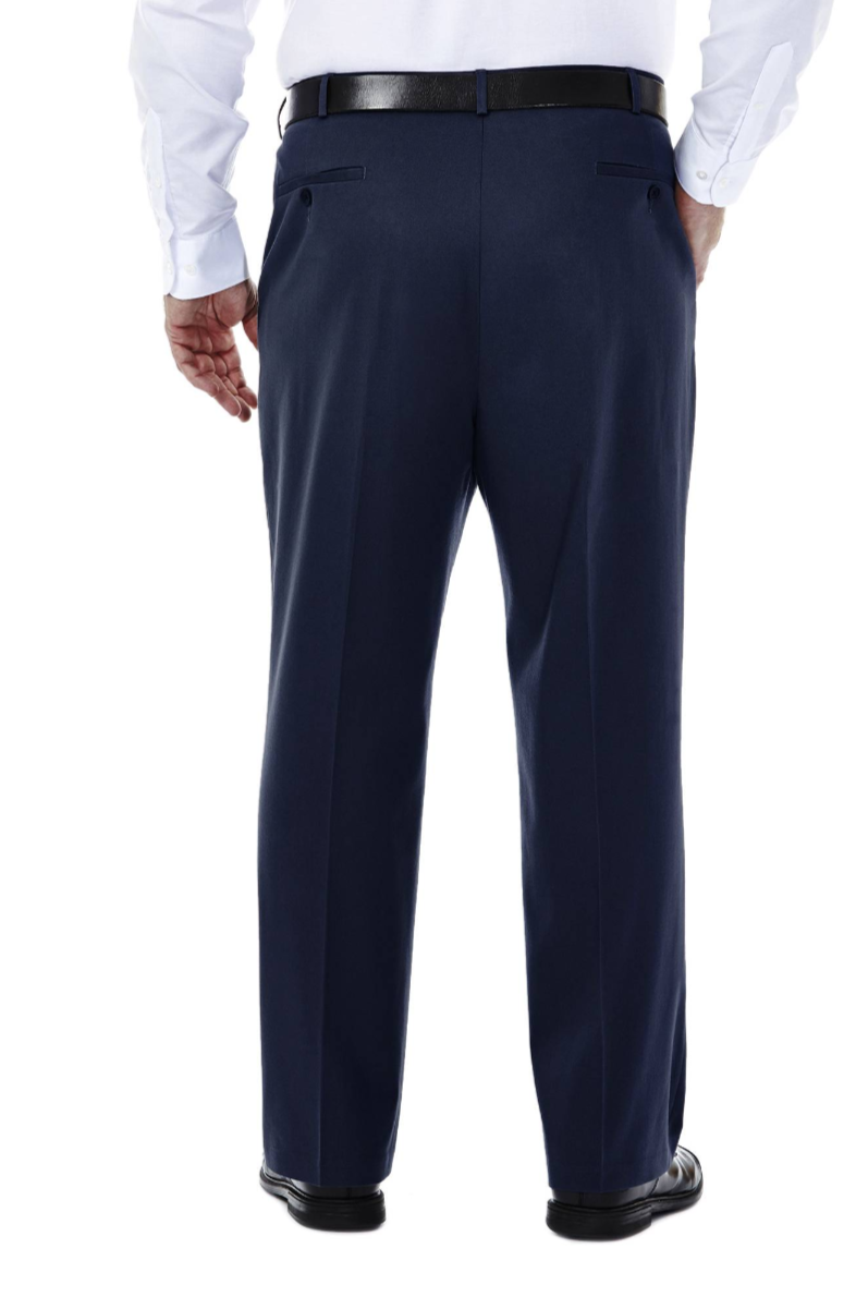 Haggar Men's Big & Tall Premium No Iron Khaki Classic Fit Pants MSRP $80