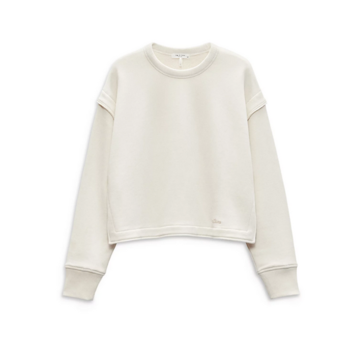 rag & bone Jo Layered Sleeve Sweatshirt MSRP $278