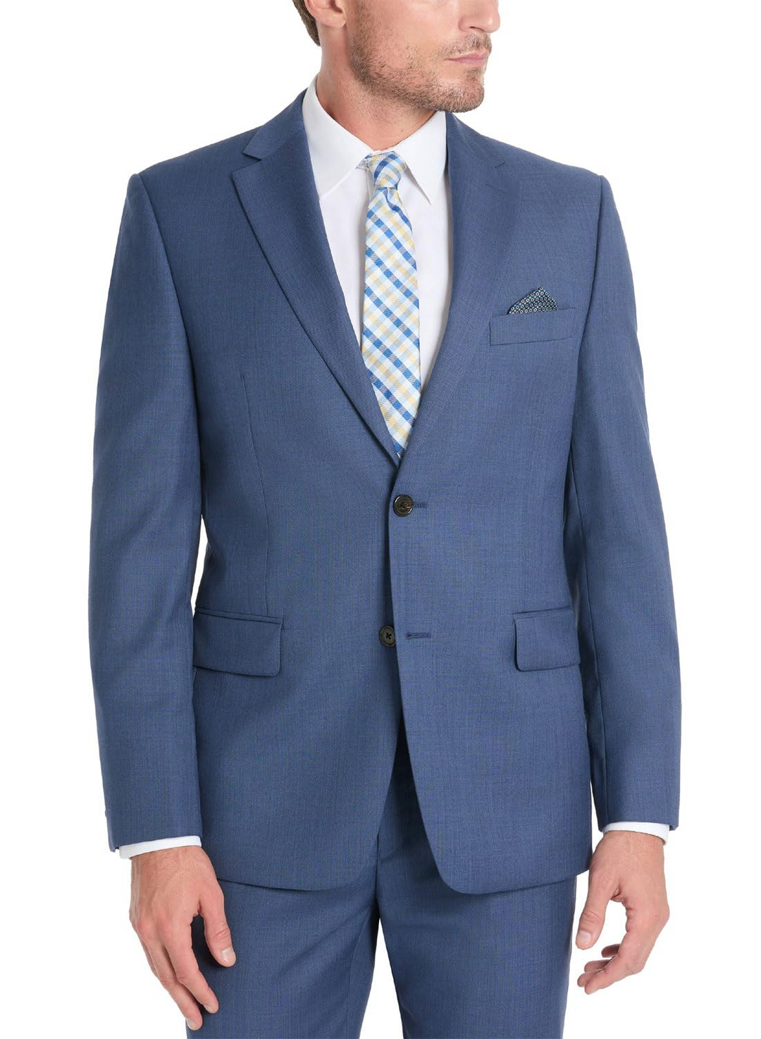 Lauren Ralph Lauren Men's Slim-Fit Sharkskin Wool-Blend Suit Jacket MSRP $450
