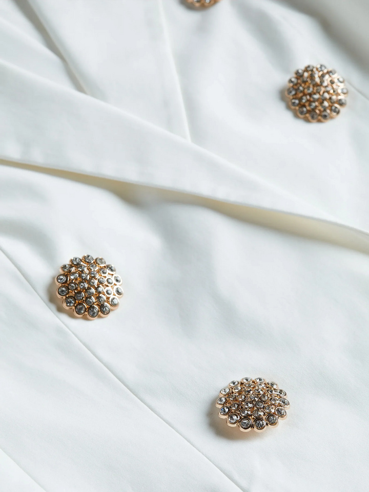 L'AGENCE Lila Open-Front Blazer in White MSRP $595