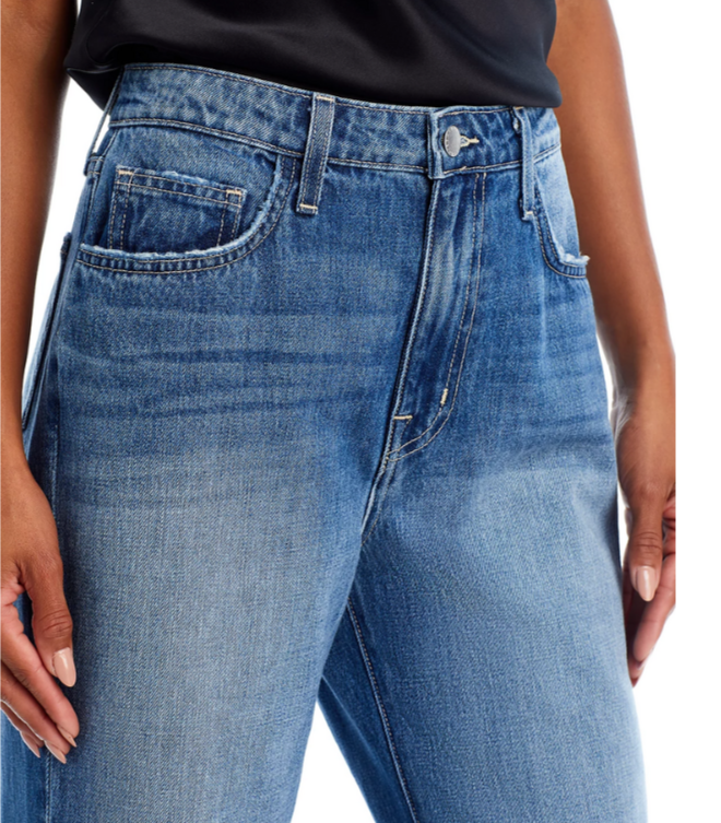 L'AGENCE Jones Ultra High Rise Stovepipe Straight Jeans MSRP $295