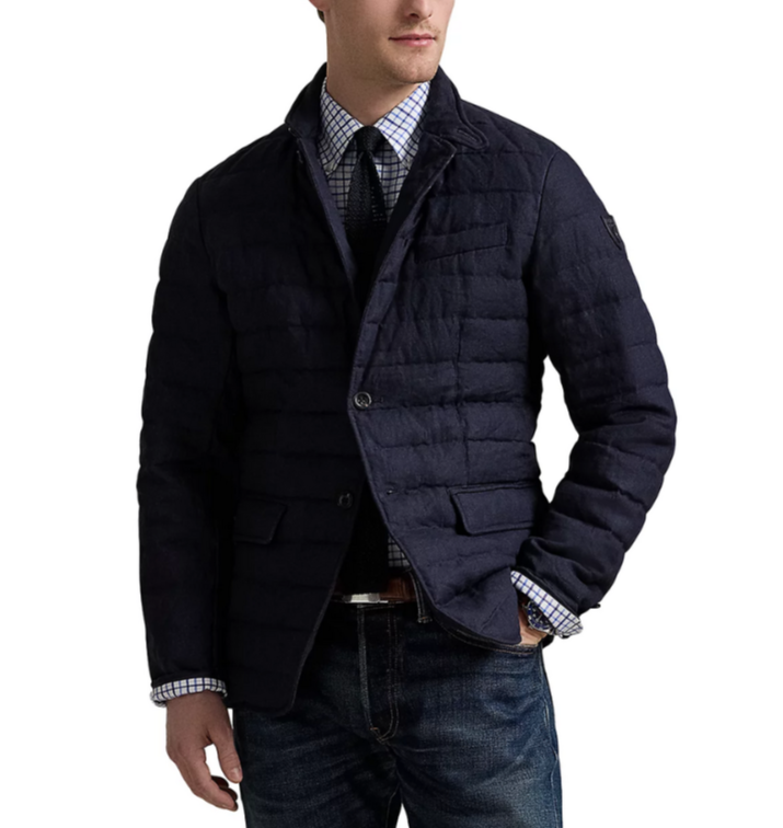 Polo Ralph Lauren Quilted Linen Down Jacket