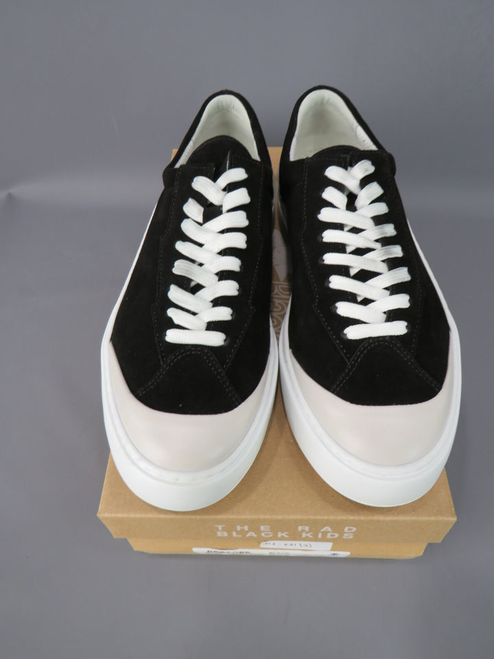 The Rad Black Kids Men's Lobela Skate Low Top Sneakers MSRP $175