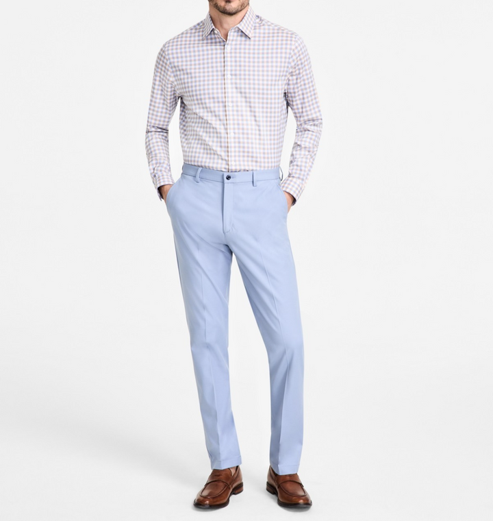 Michael Kors Men's Classic-Fit Cotton-Blend Dress Pants MSRP $95