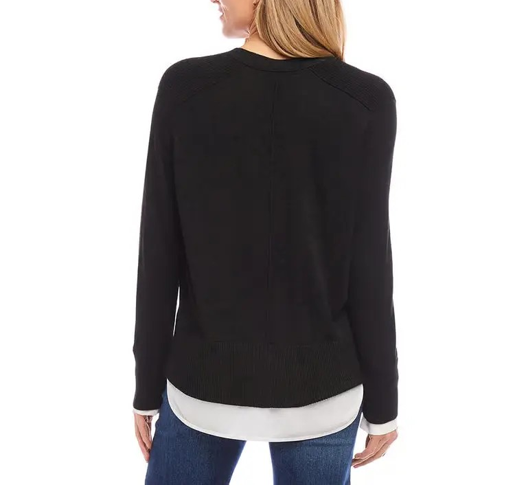 Karen Kane Layered Sweater Cardigan MSRP $148