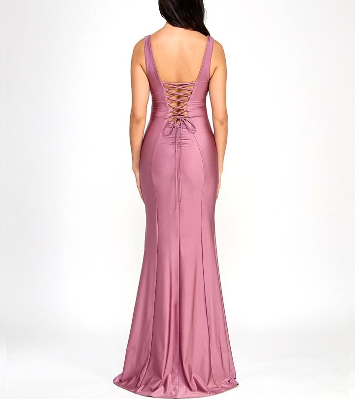 Emerald Sundae Juniors' Corset Lace-Up-Back Gown MSRP $109