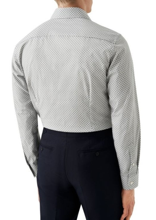 Eton Men's Slim-Fit Medallion Button-up Shirt MSRP $295