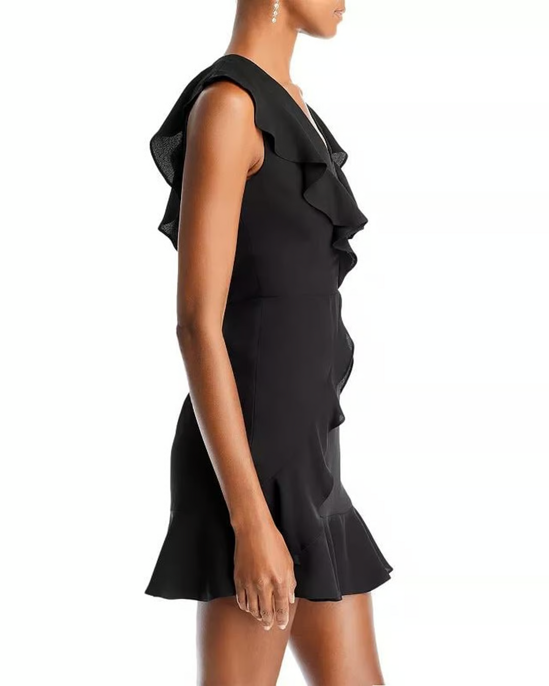 BCBGMAXAZRIA Ruffled Mini Dress MSRP $228