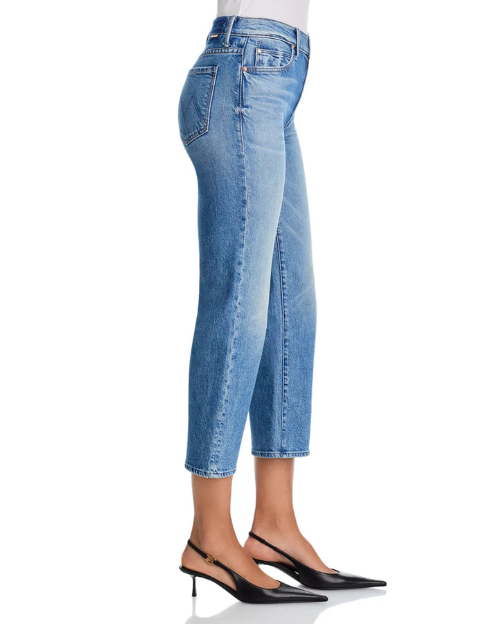 MOTHER Lil Kick It High Rise Cropped Flare Jeans MSRP $278