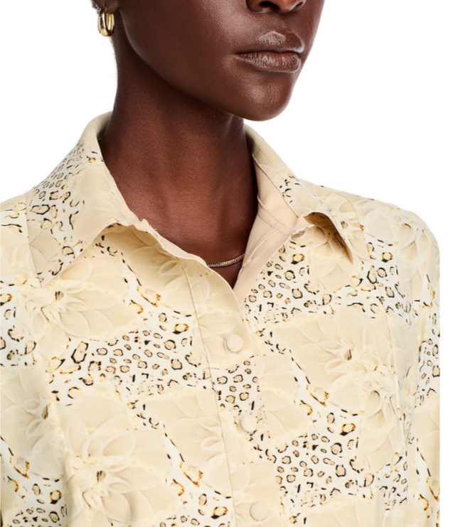 Chiara Boni La Petite Robe Printed Top MSRP $420