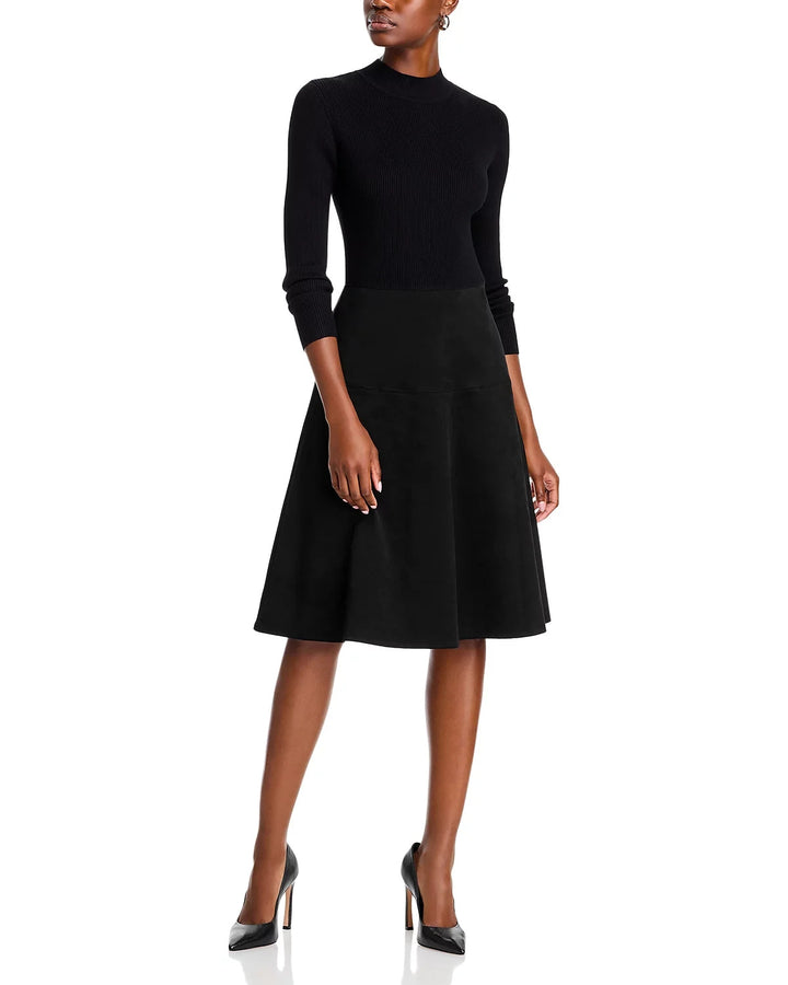 T Tahari Mixed Media Dress MSRP $128