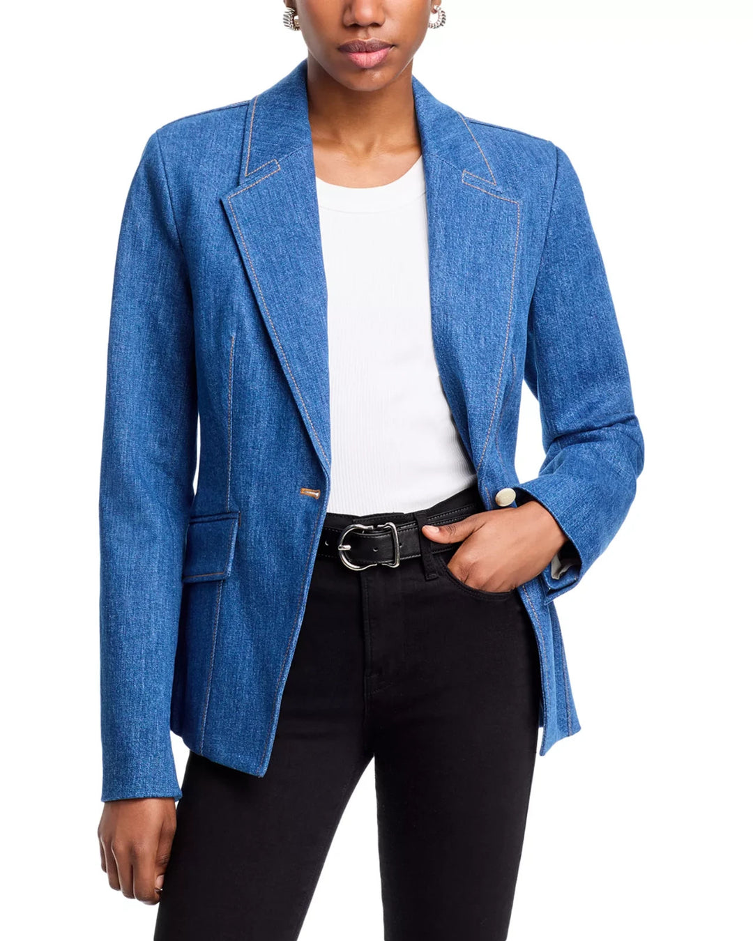 PAIGE Candace Denim Blazer MSRP $459
