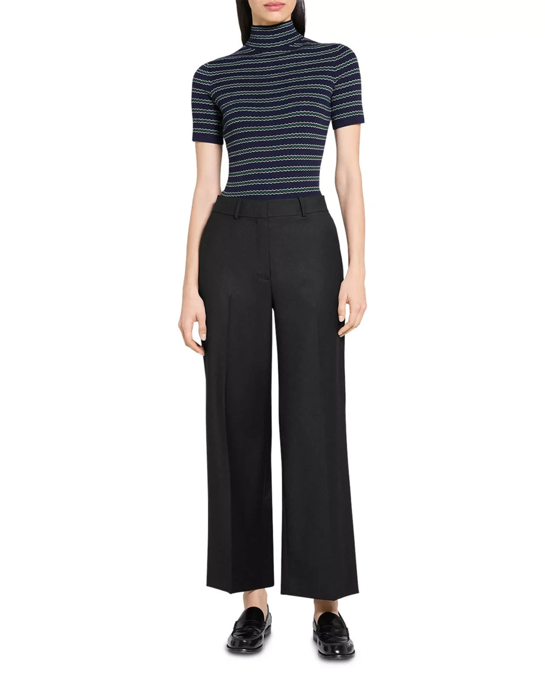 Theory Classic Wool Wide Leg Pants MSRP $265