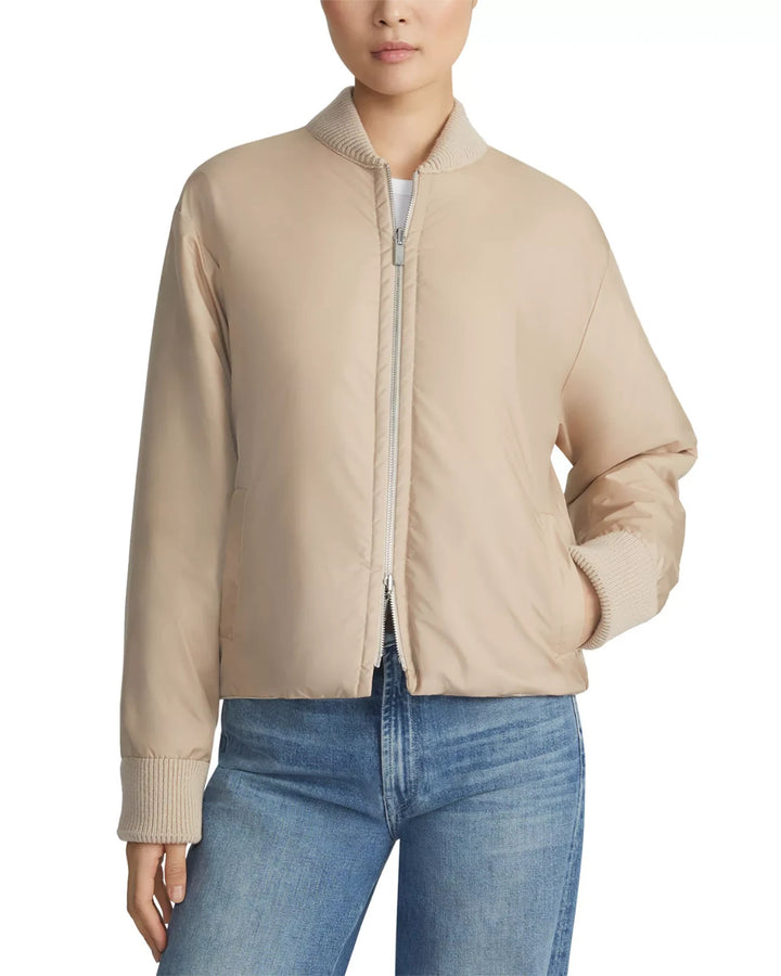 Lafayette 148 New York Reversible Knit Bomber Jacket MSRP $1298
