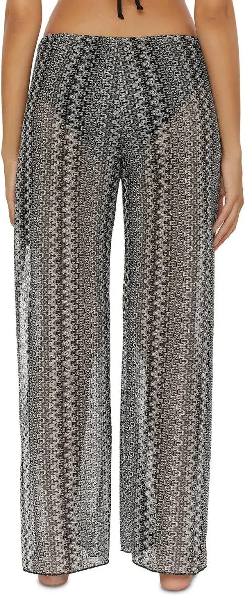 Becca Granite Bay Crochet Split-Leg Cover-Up Pants MSRP $88