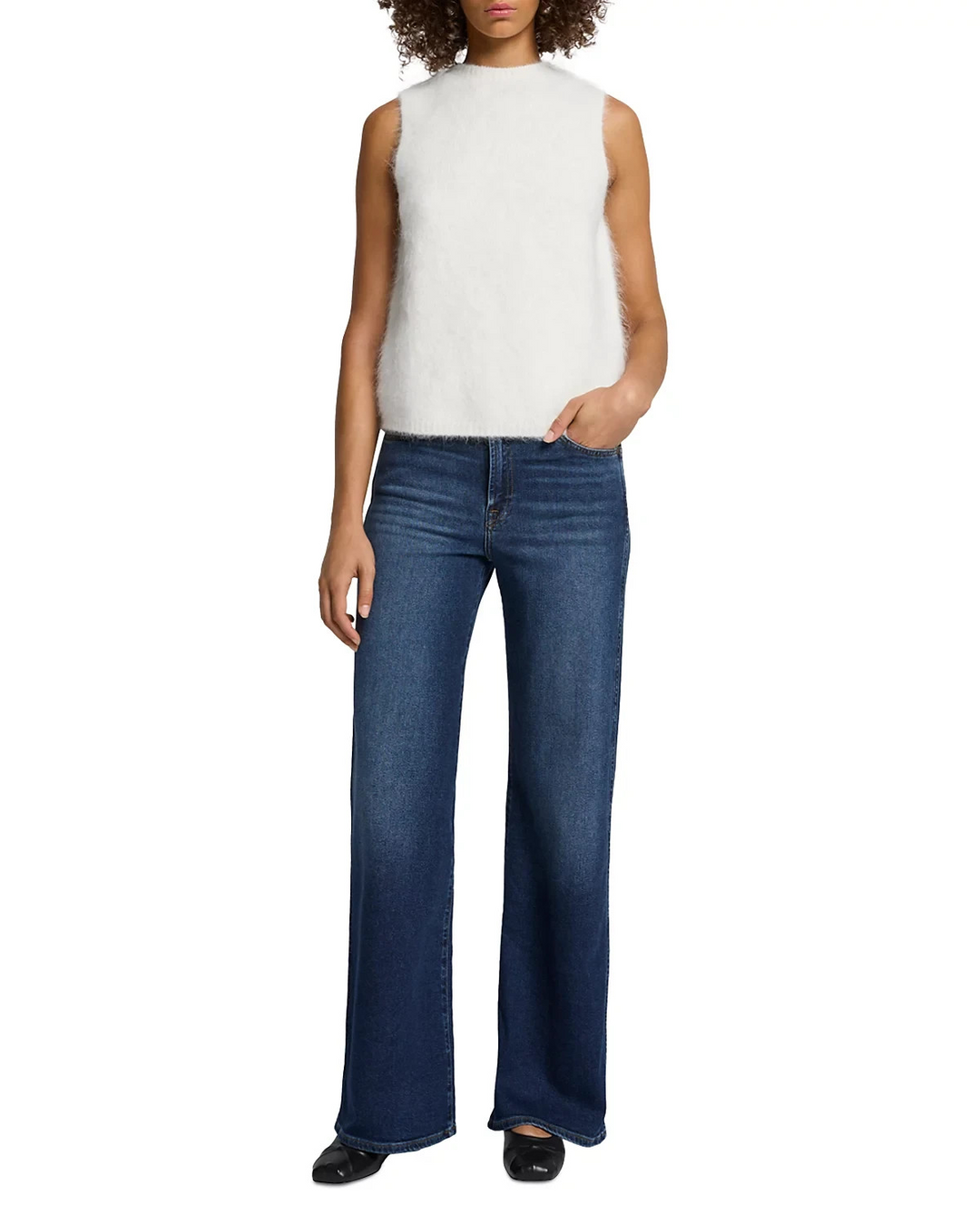 7 For All Mankind Lotta High Rise Wide Leg Jeans MSRP $228