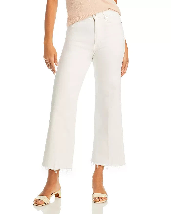7 For All Mankind Cropped Jo Ultra High Rise Wide Leg Jeans MSRP $228