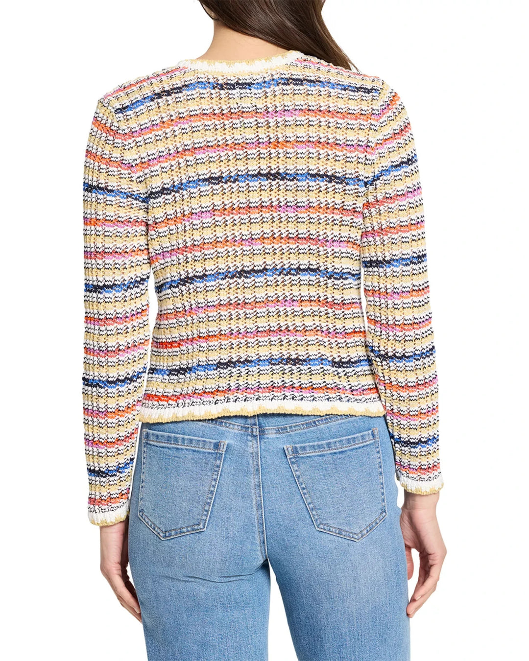 NIC+ZOE Coastal Crochet Knit Jacket MSRP $178