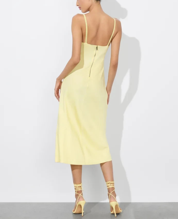 Alice and Olivia Kiro V Neck Slip Dress MSRP $465