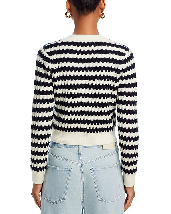 Line & Dot Laurel Cropped Knit Cardigan MSRP $109