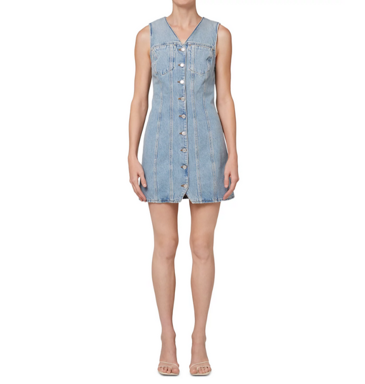 AGOLDE Trina Denim Dress MSRP $248