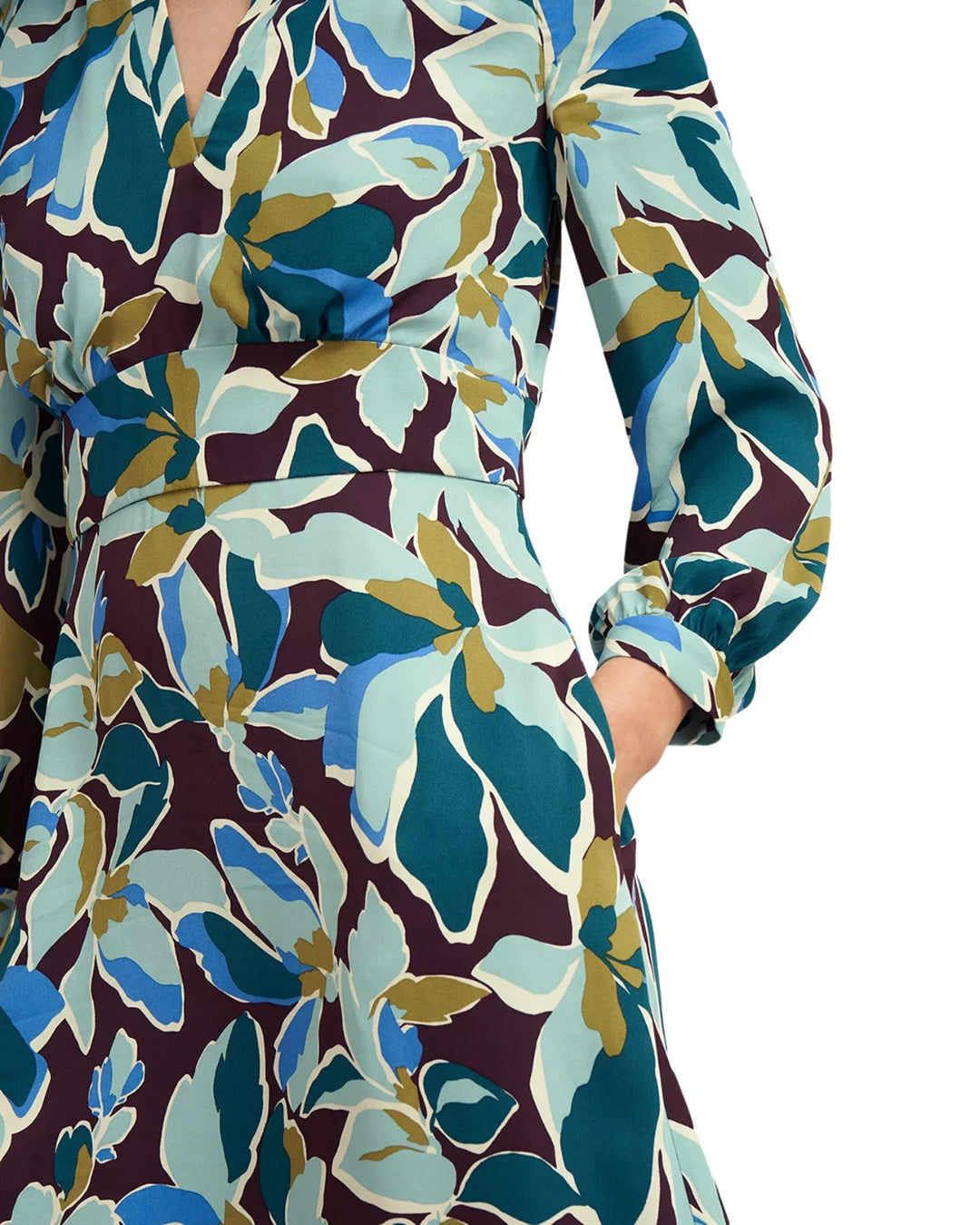 HOBBS LONDON Lea Printed Midi Dress MSRP $355