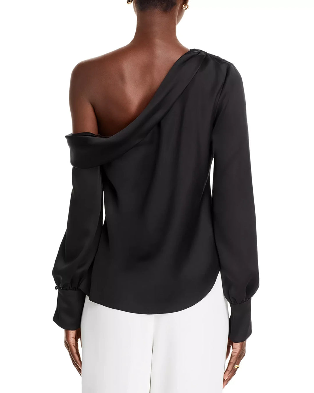 SIMKHAI Alice Draped One Shoulder Top MSRP $295