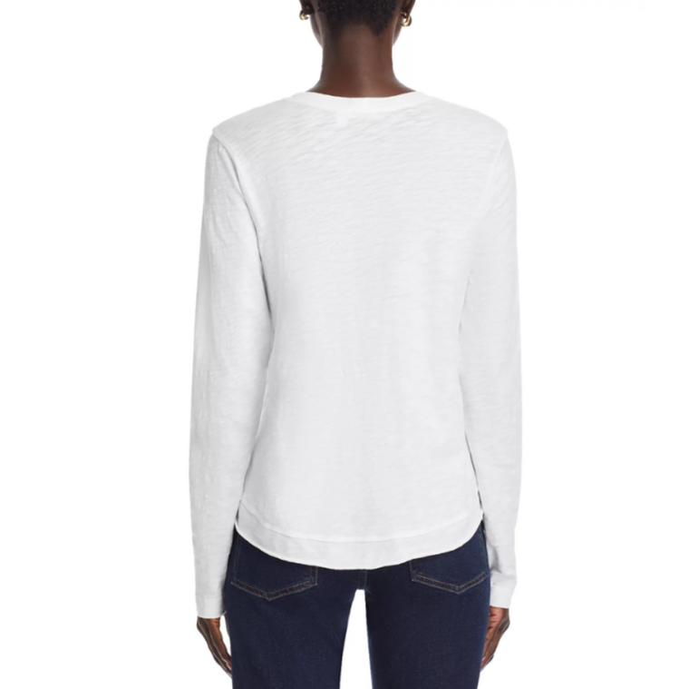 Wilt Boxy Slub Long Sleeve Crewneck Tee MSRP $152
