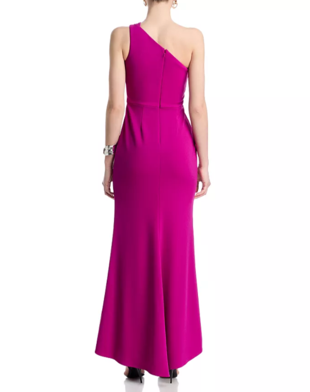 AQUA Cutout One Shoulder Gown MSRP $258
