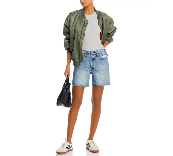 Levi's 501 Mid Thigh Denim Shorts MSRP $69