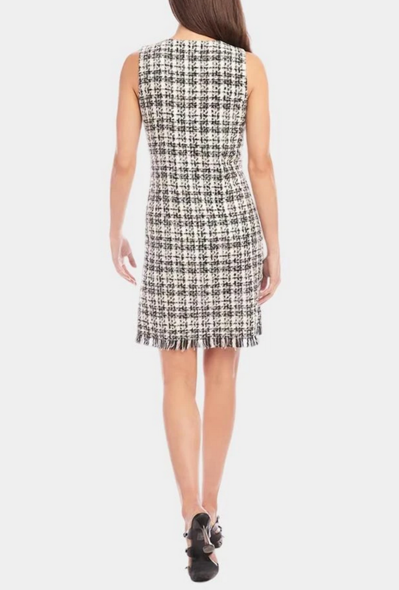 Karen Kane Tweed Shift Dress MSRP $198 Size M
