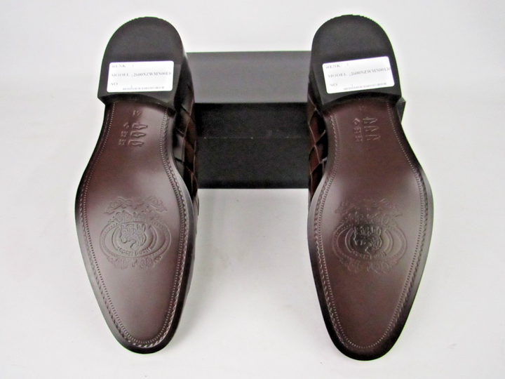 Men’s Croc Embossed Premium Leather Monk Strap Shoes – Handcrafted Size EU 41