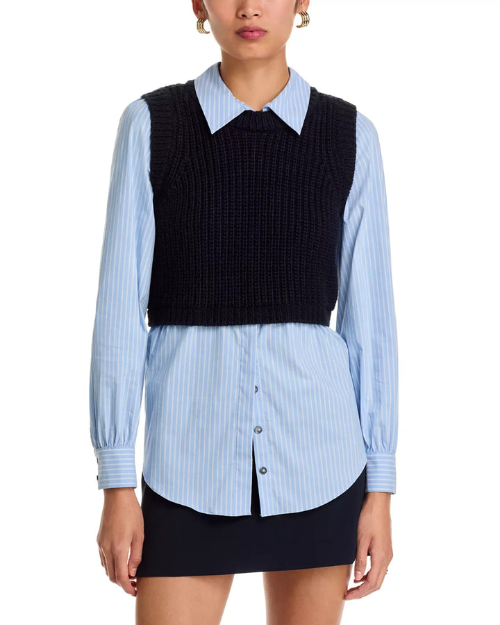 Cinq à Sept Mara Shaker Pullover Sweater MSRP $345