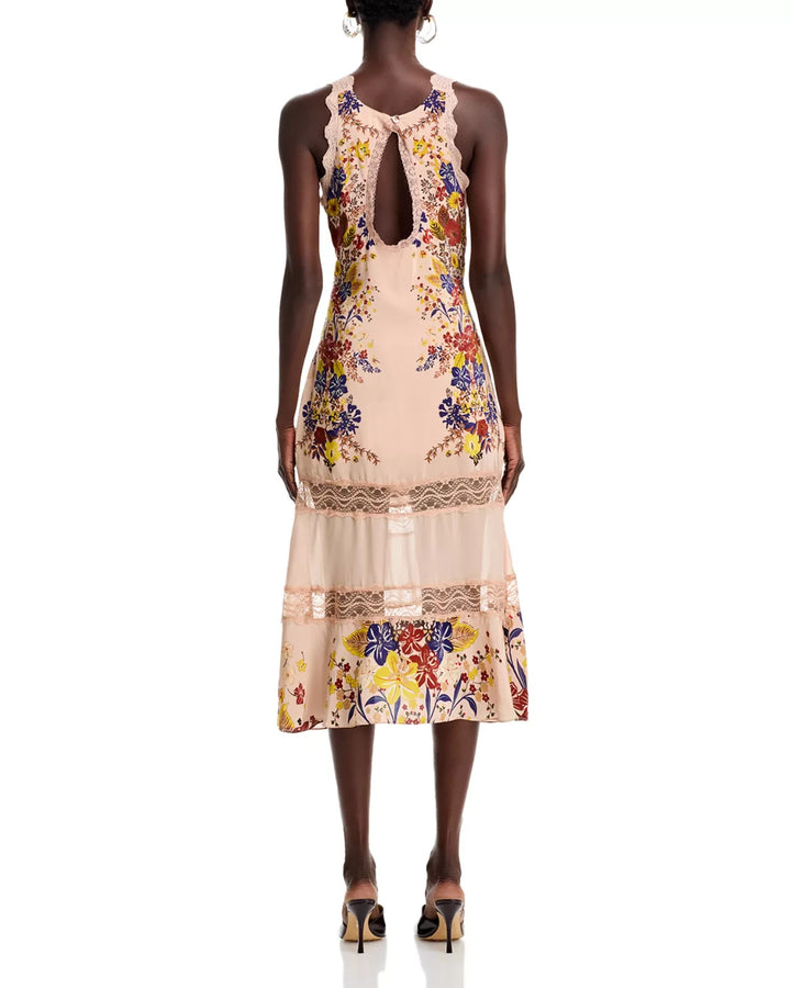 FARM Rio Floral Lace Slip Dress MSRP $260