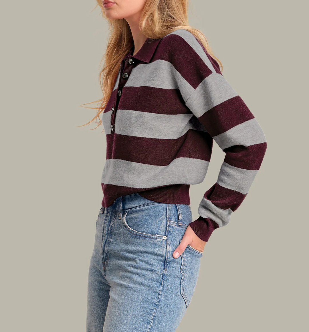 525 America Rugby Stripe Sweater MSRP $99