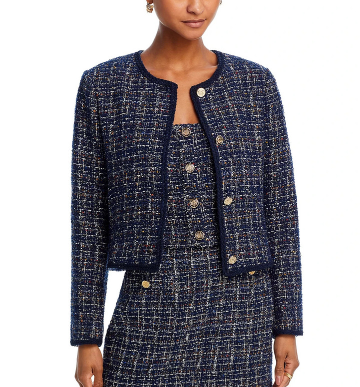 AQUA x Venus Williams Tweed Braid Trim Jacket MSRP $128