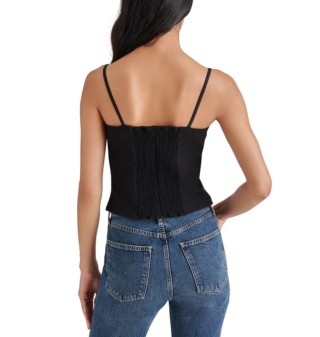 Steve Madden Women's Cooper Corset Top MSRP $69