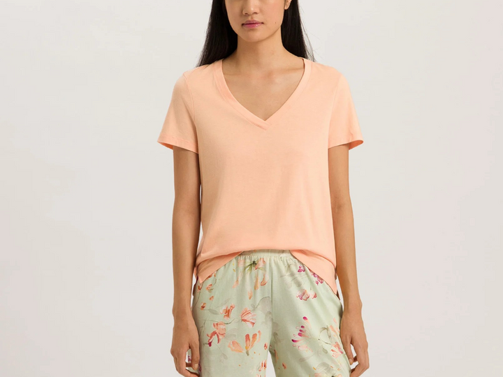 Hanro Sleep & Lounge Short-Sleeve Shirt MSRP $95