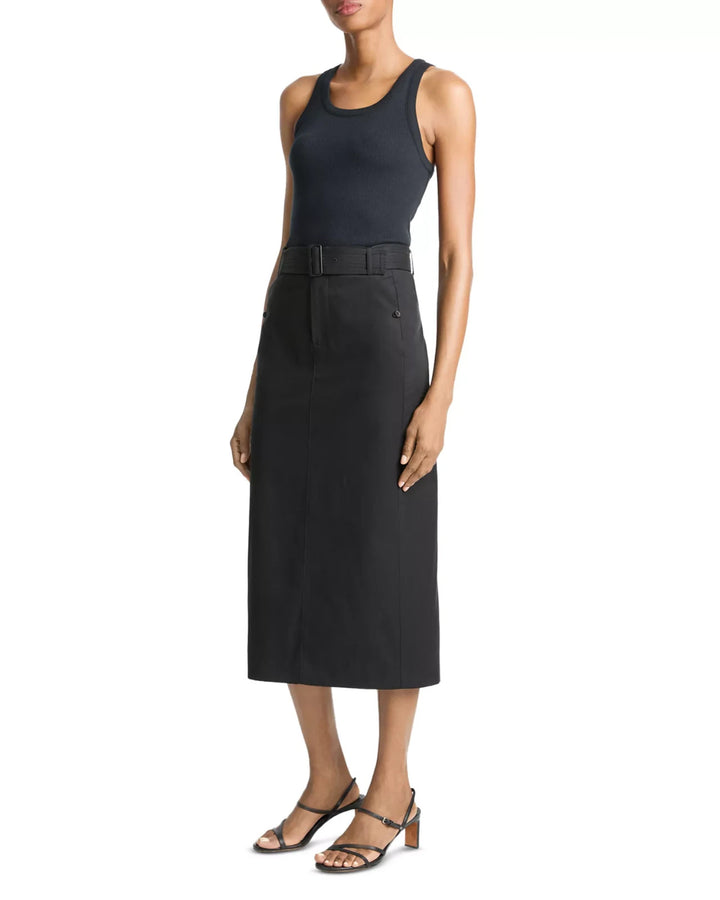 Vince Belted Midi Skirt  MSRP $468