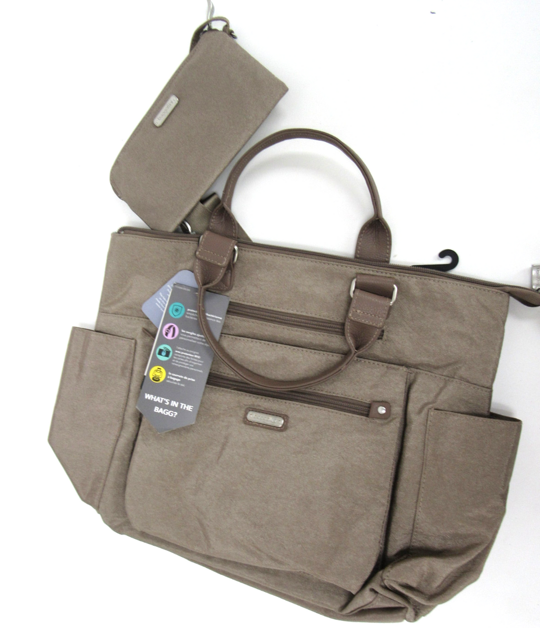 Baggallini 3-in-1 Convertible Backpack with Rfid Phone Wristlet MSRP $130