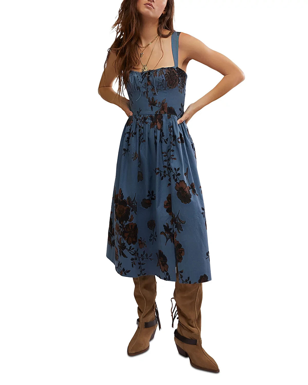 Free People Laters Baby Midi Dress MSRP $168